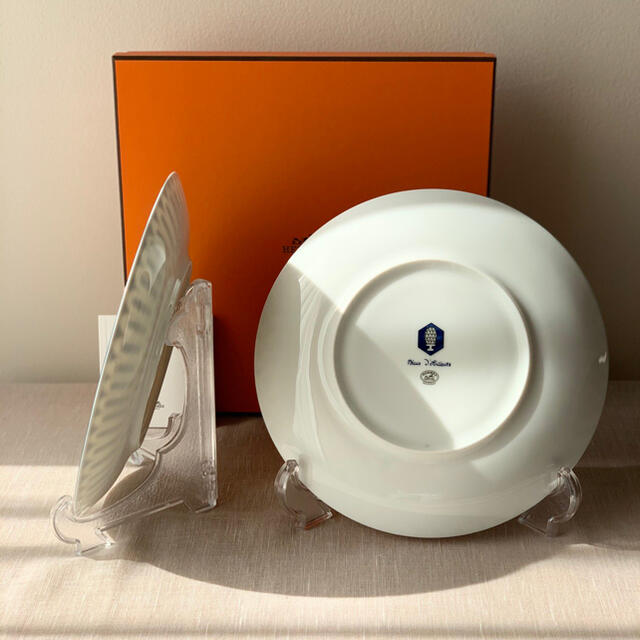 HERMES エルメス ブルーダイユール プレート 21.5cm ペア HERMES エルメス ブルーダイユール プレート 21.5cm ペア