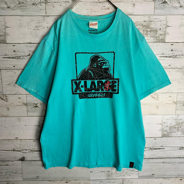 XLARGE(エクストララージ)の【希少カラー】エクストララージ★ビッグロゴプリント グラミチコラボ　Tシャツ メンズのトップス(Tシャツ/カットソー(半袖/袖なし))の商品写真