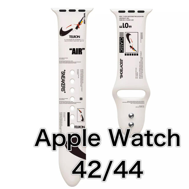 Apple Watch専用　スポーツバンド　ラバーバンド メンズの時計(ラバーベルト)の商品写真