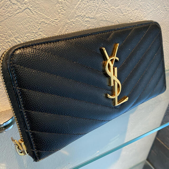 Saint Laurent(サンローラン)のサンローラン　ラウンドファスナー　長財布　財布　YSL 鑑定済み　ルイヴィトン　 レディースのファッション小物(財布)の商品写真