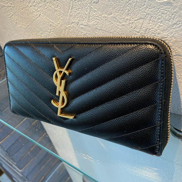 Saint Laurent(サンローラン)のサンローラン　ラウンドファスナー　長財布　財布　YSL 鑑定済み　ルイヴィトン　 レディースのファッション小物(財布)の商品写真