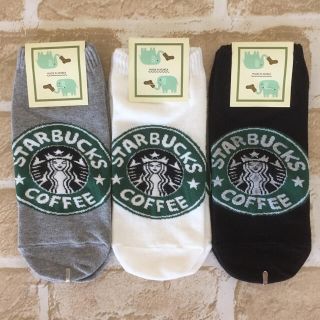 スターバックスコーヒー(Starbucks Coffee)のみゅう様専用★韓国 くつ下 3足セット【スタバ】(ソックス)