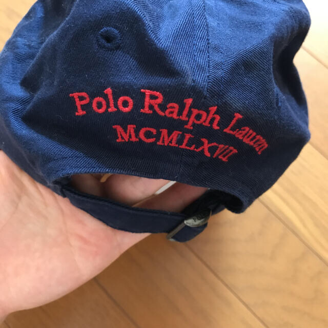 POLO RALPH LAUREN(ポロラルフローレン)のpolo ラルフローレン　キャップ　帽子　ネイビー　レア メンズの帽子(キャップ)の商品写真