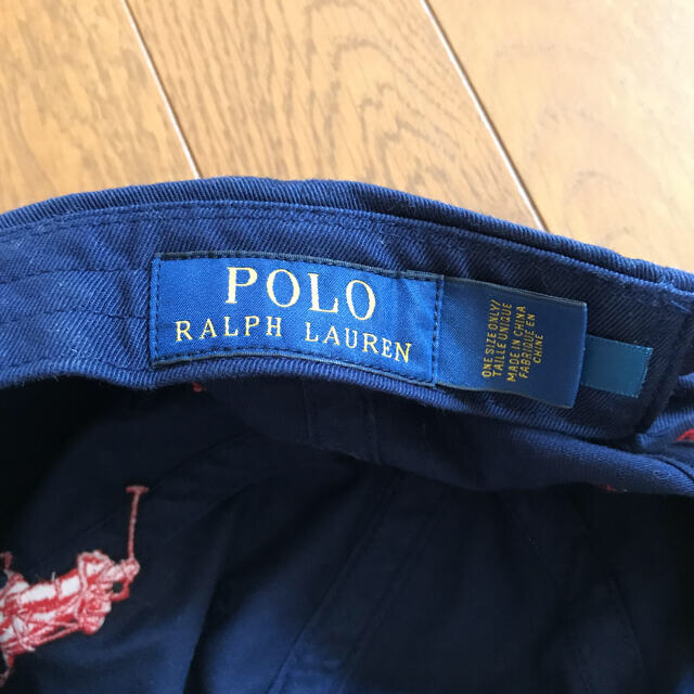 POLO RALPH LAUREN(ポロラルフローレン)のpolo ラルフローレン　キャップ　帽子　ネイビー　レア メンズの帽子(キャップ)の商品写真