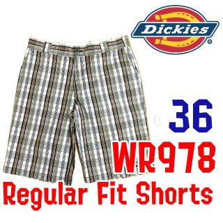 ディッキーズ(Dickies)のディッキーズ WR978 チェックショーツ グリーン 36 Dickies (ショートパンツ)