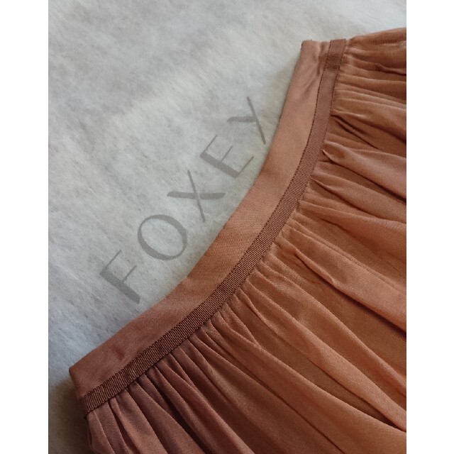 FOXEY Skirt "Sheer Circular" テラコッタ 38