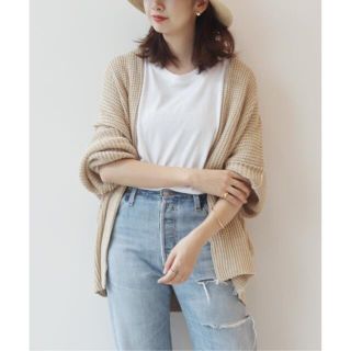 プラージュ(Plage)のplage◆VERSE 畦編みカーディガン新品(カーディガン)