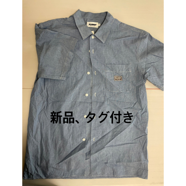 【新品、タグ付き、値引き】X-LARGE オープンカラーシャツ
