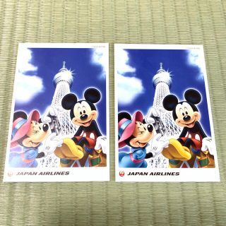 ディズニー(Disney)のディズニー　スカイツリー　JAL ポストカード(写真/ポストカード)