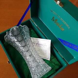 ボヘミア クリスタル(BOHEMIA Cristal)のボヘミア 花瓶　 MAIA　フラワーベース 最高級クリスタルガラス製(花瓶)