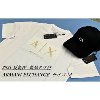 アルマーニエクスチェンジ(ARMANI EXCHANGE)の大人気/ギフトにも/2021夏新作/ A|Xロゴ/ Tシャツ09A/サイズ-M(Tシャツ/カットソー(半袖/袖なし))