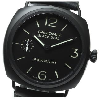 パネライ(PANERAI)の【PANERAI】パネライ ラジオミール ブラックシール PAM00292 手巻き メンズ【ev15】(腕時計(アナログ))