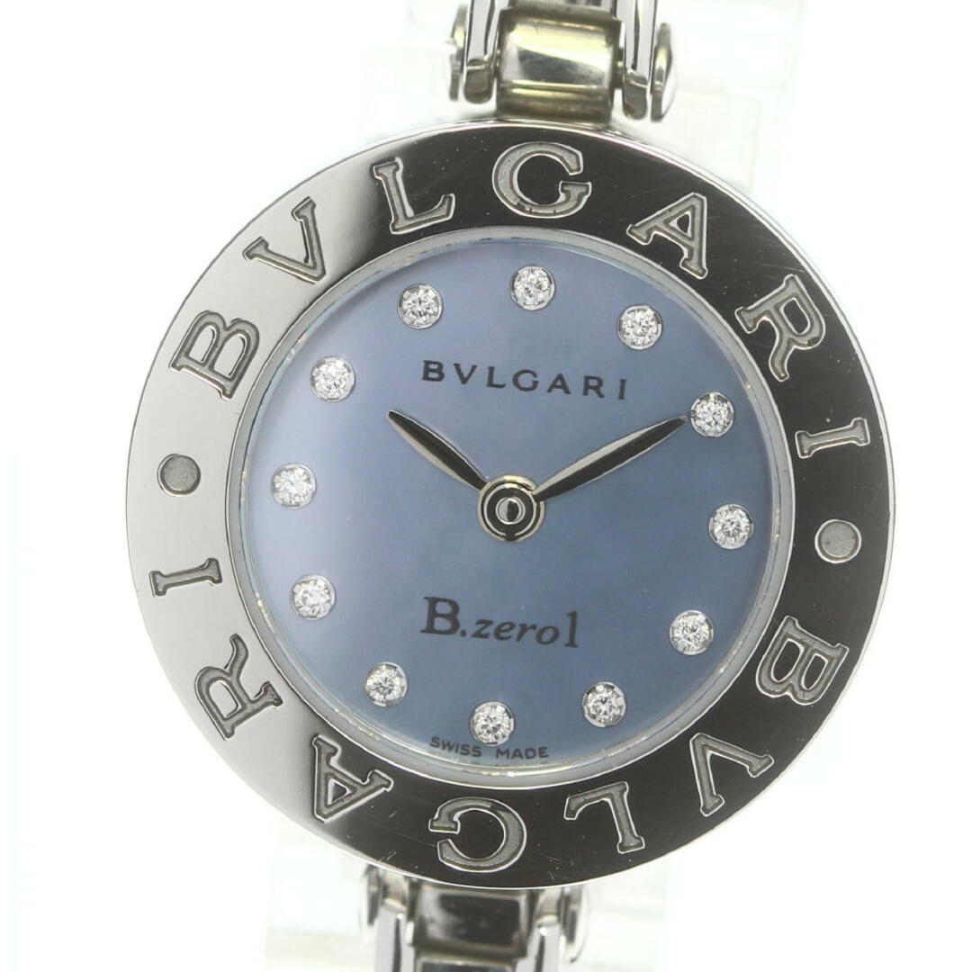 BVLGARI - 【BVLGARI】ブルガリ B-zero1 BZ22S 12Pダイヤ Sサイズ クォーツ レディース【ev20】