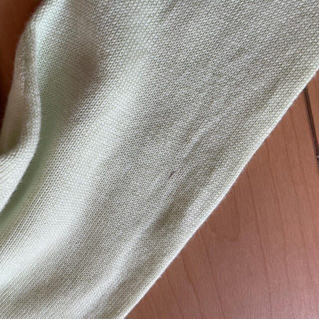JAYRO(ジャイロ)の一回着　ジャイロ　ライトグリーンリボン長袖カットソー　M レディースのトップス(カットソー(長袖/七分))の商品写真