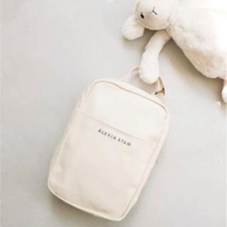 アリシアスタン(ALEXIA STAM)のalexiastam Logo Diaper Pouch Ivoryおむつポーチ(ベビーおむつバッグ)