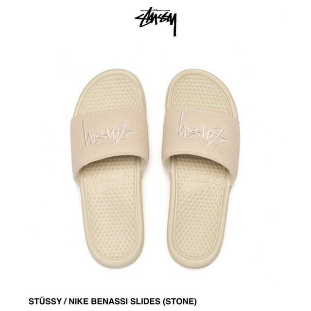 STUSSY(ステューシー)のSTUSSY / NIKE BENASSI SLIDES (STONE) レディースの靴/シューズ(サンダル)の商品写真