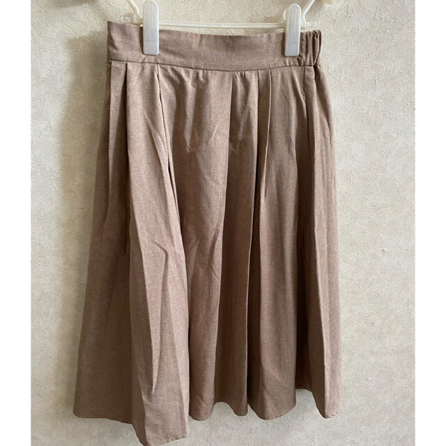 vis／ベージュスカート レディースのスカート(ロングスカート)の商品写真