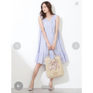 ジルバイジルスチュアート(JILL by JILLSTUART)の【新品】2way トラペーゼミニワンピ(ミニワンピース)