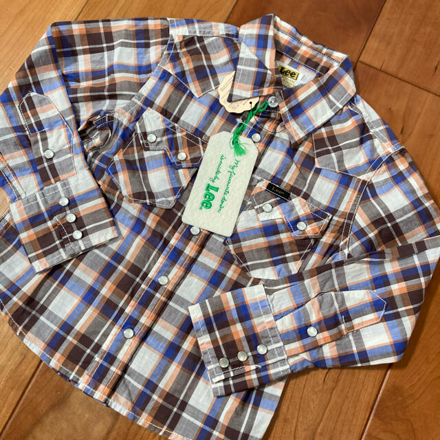 UNITED ARROWS green label relaxing(ユナイテッドアローズグリーンレーベルリラクシング)のLEE リー　チェックシャツ キッズ/ベビー/マタニティのキッズ服男の子用(90cm~)(ブラウス)の商品写真