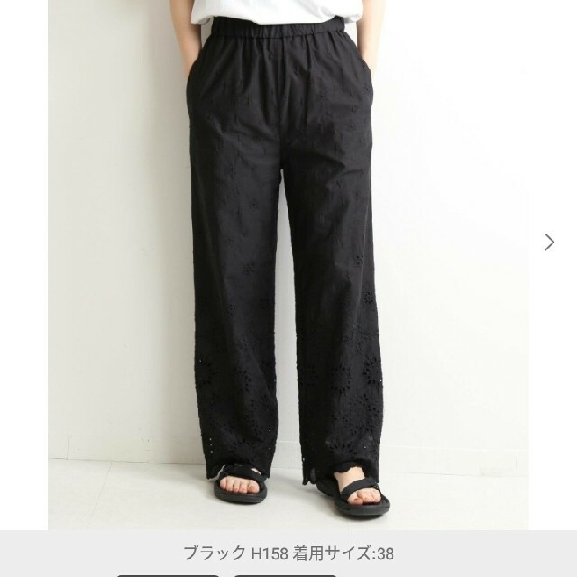 スローブイエナ レースパンツ Black 38