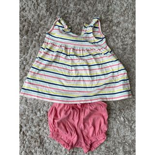 ベビーギャップ(babyGAP)のbabyGAPワンピース＋ショートパンツ　70(ワンピース)