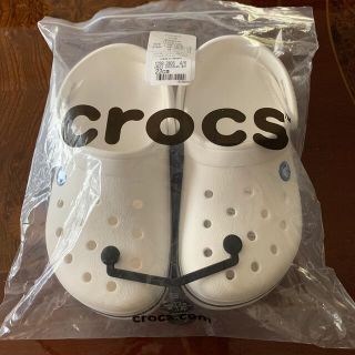 クロックス(crocs)の新品未使用:︎ִֶָ 𖤐៹タグ付き クロックス ホワイト(サンダル)