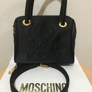 モスキーノ(MOSCHINO)のMOSCHINO ボストン型 2ウェイショルダーバック 美品✨(ショルダーバッグ)