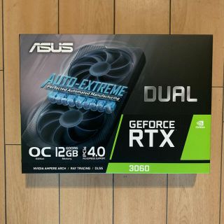 エイスース(ASUS)の新品　ASUS NVIDIA GeForce RTX 3060 DUAL(PCパーツ)