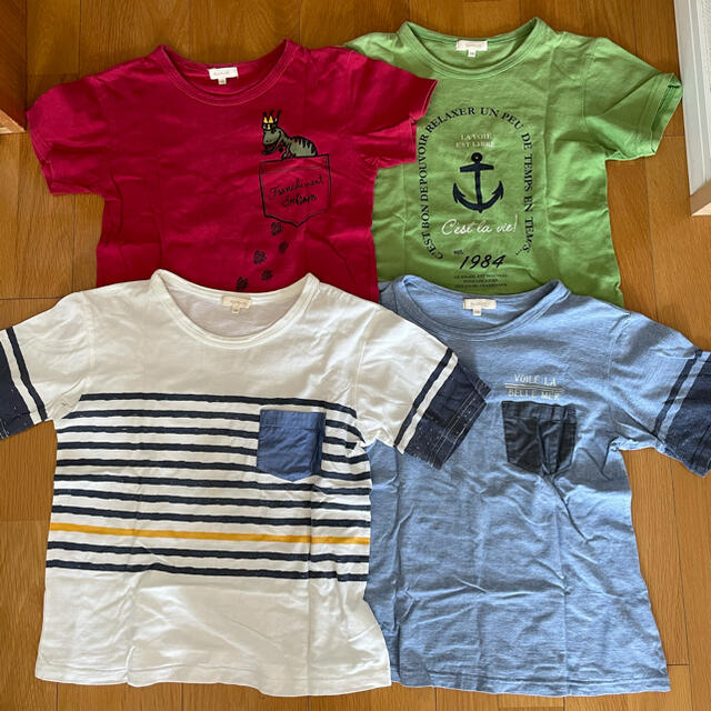 HusHush(ハッシュアッシュ)のTシャツ　140 4枚セット キッズ/ベビー/マタニティのキッズ服男の子用(90cm~)(Tシャツ/カットソー)の商品写真