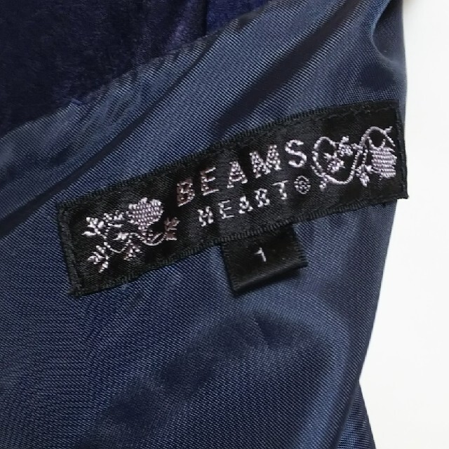 BEAMS(ビームス)のBEAMSHeart およばれワンピース ドレス ネイビー レディースのフォーマル/ドレス(ミディアムドレス)の商品写真