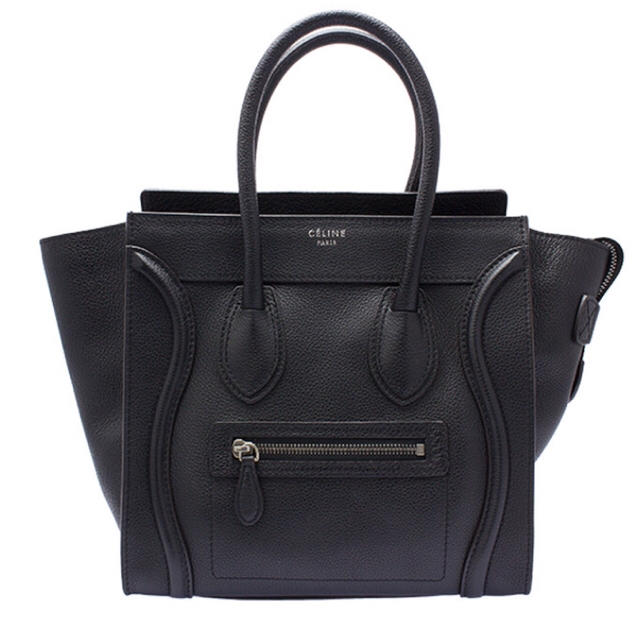 celine(セリーヌ)のセリーヌ ラゲージミニトートバッグレザーブラック レディースのバッグ(トートバッグ)の商品写真