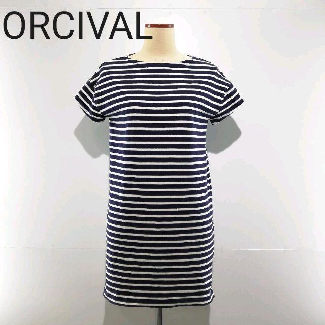 ORCIVAL(オーシバル)のORCIVAL オーシバル バスクシャツワンピース 半袖 レディースのワンピース(ひざ丈ワンピース)の商品写真