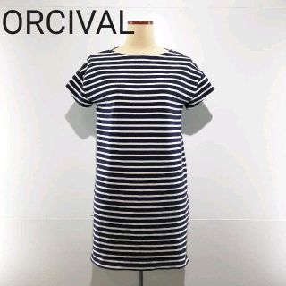 オーシバル(ORCIVAL)のORCIVAL オーシバル バスクシャツワンピース 半袖(ひざ丈ワンピース)