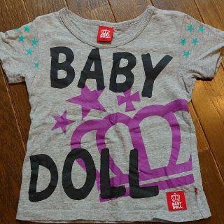 ベビードール(BABYDOLL)のベビードールTシャツ　グレー　100、Championシャツ(Tシャツ/カットソー)