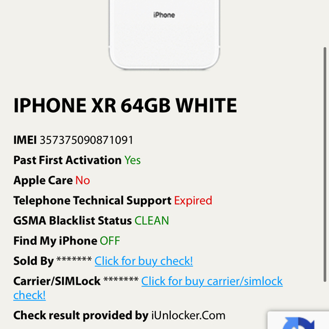 スマートフォン本体iPhone XR ジャンク品