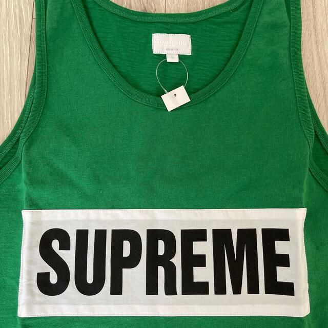 Supreme - supreme タンクトップ Lサイズ グリーン BOXロゴの通販 by