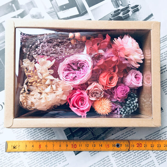 プリザーブドフラワー ドライフラワー 花材詰め合わせ バラ ローズ ピンク系の通販 by MIDORI'S｜ラクマ