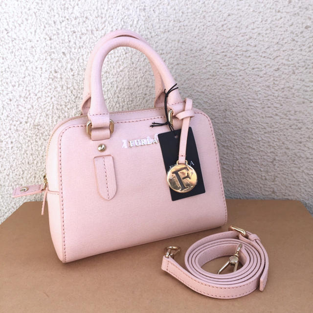 フルラ エレナ ハンドバッグ 2way ピンク