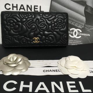 シャネル(CHANEL)のあゆみん様専用♡美品♡レア★ シャネル カメリア 26番台 5ステッチ長財布(財布)