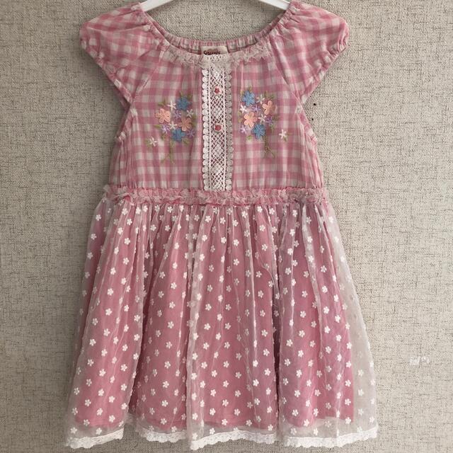 Souris(スーリー)のスーリーワンピース110 キッズ/ベビー/マタニティのキッズ服女の子用(90cm~)(ワンピース)の商品写真