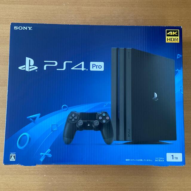 PlayStation4(プレイステーション4)の【本日限定値下げ】PlayStation4 Pro ジェット・ブラック 1TB  エンタメ/ホビーのゲームソフト/ゲーム機本体(家庭用ゲーム機本体)の商品写真