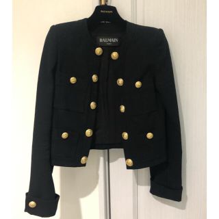 バルマン(BALMAIN)の新品未使用　BALMAIN ショート丈ジャケット金ボタン(テーラードジャケット)