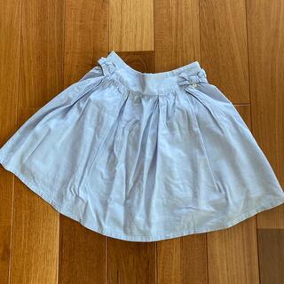 ポンポネット(pom ponette)のポンポネット  スカート　サイズS 140  水色(スカート)