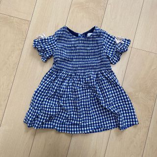 ザラキッズ(ZARA KIDS)のzarababy kids 夏用お出かけシャーリングワンピース　98センチ(ワンピース)