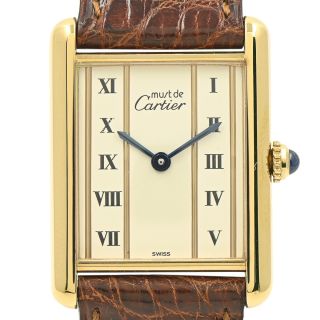 カルティエ(Cartier)のカルティエ マストタンクLM W1002653 クオーツ メンズ 【中古】(その他)