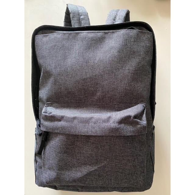 MUJI (無印良品)(ムジルシリョウヒン)の無印良品　手提げとしても使える撥水リュックサック・A4サイズ(杢)グレー レディースのバッグ(リュック/バックパック)の商品写真