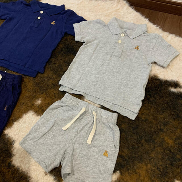 babyGAP(ベビーギャップ)のGAP ギャップ ポロシャツ パンツ セットアップ 4点セット まとめ売り キッズ/ベビー/マタニティのベビー服(~85cm)(パンツ)の商品写真