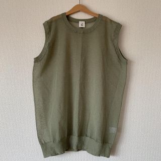 ビューティアンドユースユナイテッドアローズ(BEAUTY&YOUTH UNITED ARROWS)のroku  SUKE LOCK NO SLEEVE PULLOVER ニット(Tシャツ(半袖/袖なし))