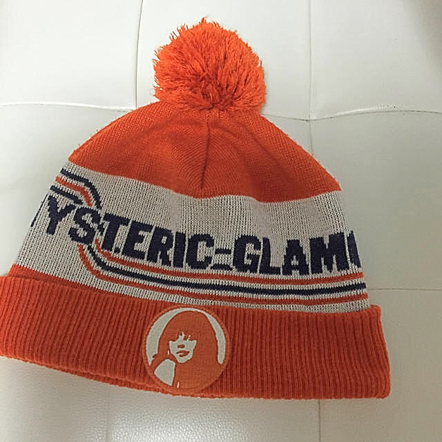 HYSTERIC GLAMOUR(ヒステリックグラマー)の美品 ヒス ニット帽 レディースの帽子(ニット帽/ビーニー)の商品写真