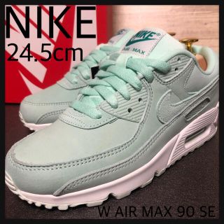 ナイキ(NIKE)の新品24.5cm NIKE AIRMAX90 ナイキ エアマックス90 グリーン(スニーカー)